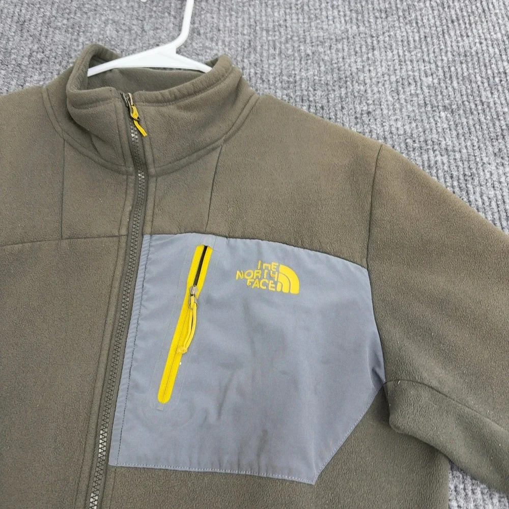 The‎ North Face Jacket Mens M Olive Green Polyester Full Zip Fleece Gorpcore